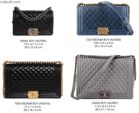 chanel le boy blog|chanel boy different sizes.